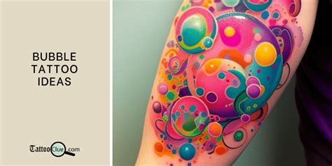 dirty bubble tattoo|Unique Tattoo Ideas with Bubbles for a Playful Look